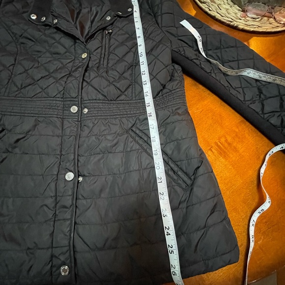 Ralph Lauren Womens Quilted Coat Jacket Black Size Medium - Picture 10 of 11